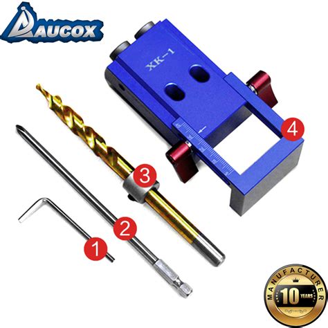 China Pocket Hole Jig Kit With 9mm Step Drill Bit Doweling Jig Drilling