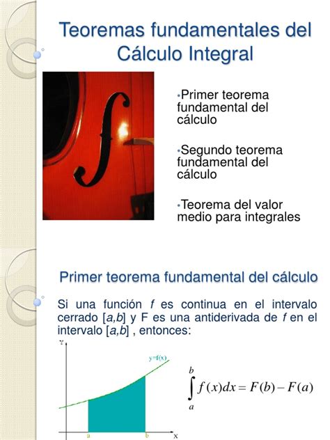 Teoremas Fundamentales Del Calculo Integral Integral Objetos