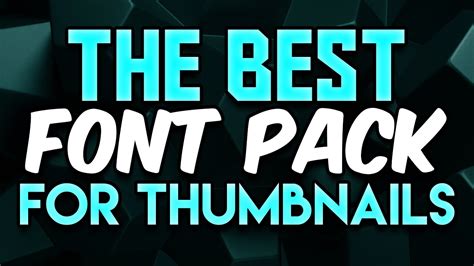 Best Youtube Thumbnail Fonts For 2021 30 Cool Scripts In 2021 Instagram
