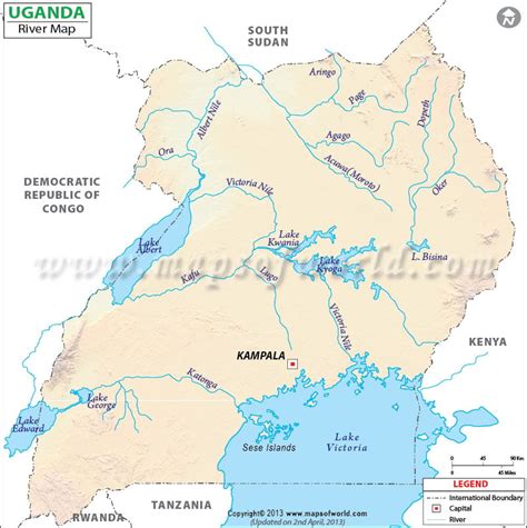 Uganda River Map