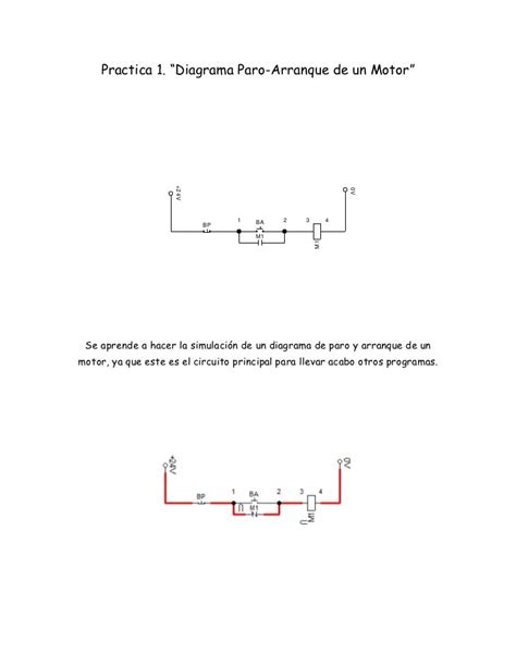 Practica 1 Diagrama Paro Arranque De Un Motor