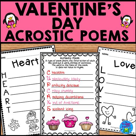 Valentines Day Acrostic Poems Valentines Day Writing Activity