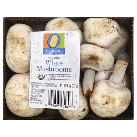 O Organics Organic Whole White Mushrooms 8 Oz Instacart