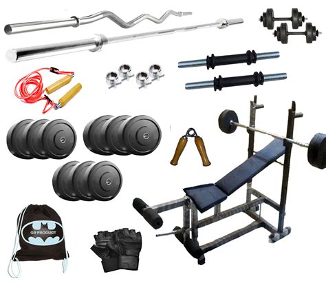 Buy 72 Kg Gb Weight Lifting Home Gym Set With 6 In 1 Bench Press 4