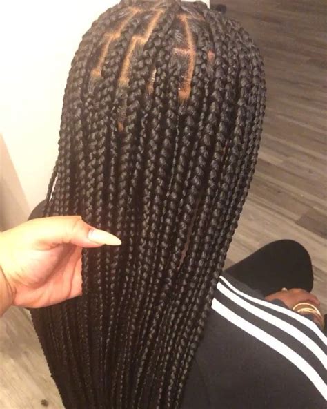 Milly B On Instagram Medium Knotless Braids This New Style Is