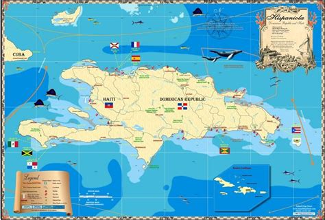 Hispaniola Island Map Island Map Hispaniola Island