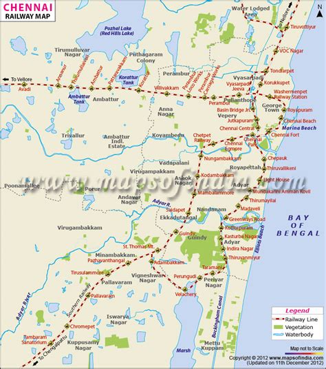 Chennai Railway Map