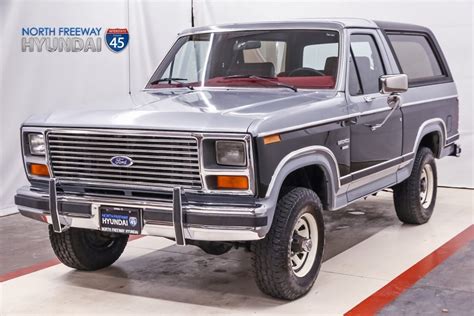 1984 Ford Bronco Black And Grey With 89050 Miles Available Now For