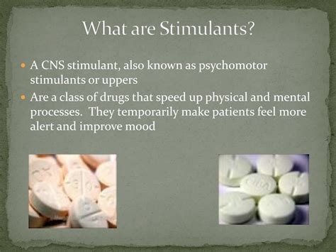 Ppt Cns Stimulants Fact Sheet Powerpoint Presentation Free Download