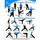 Images of Dynamic Stretching Exercises