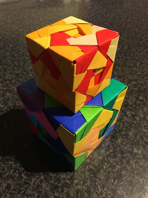 Origami Cubes 👌 Origami Cube Origami Paper Crafts Origami