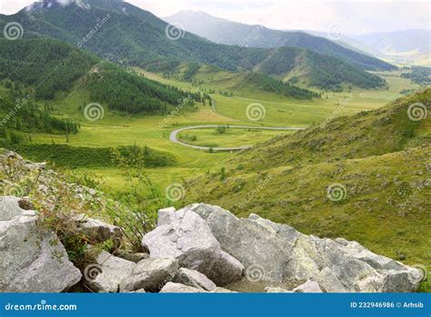 Mountain Valley From The Chike Taman Pass Stock Photo Image Of Nature