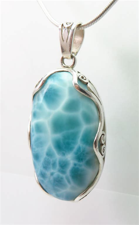 Larimar Pendant Ozmomo Jewellery