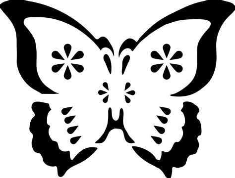 Butterfly Stencil Svg Free Butterfly Stencil Monarch Butterfly