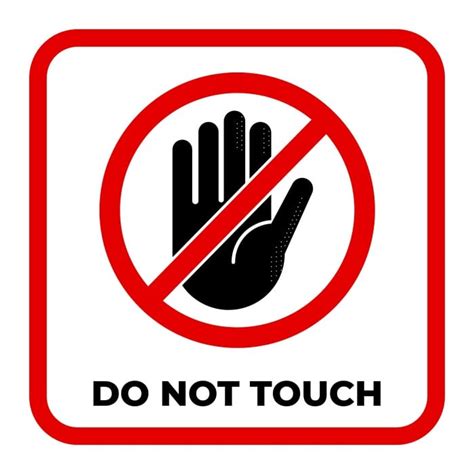 Free Simple Do Not Touch Sign Template To Customize