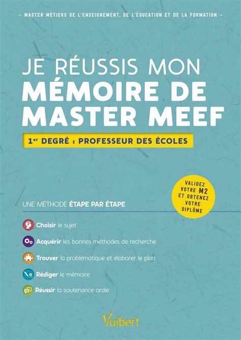 Je Réussis Mon Mémoire De Master Meef Alain Jaillet Béatrice Mabilon