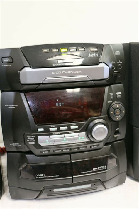 Panasonic SA AK15 HiFi Component Stereo System 5 CD Dual Cassette