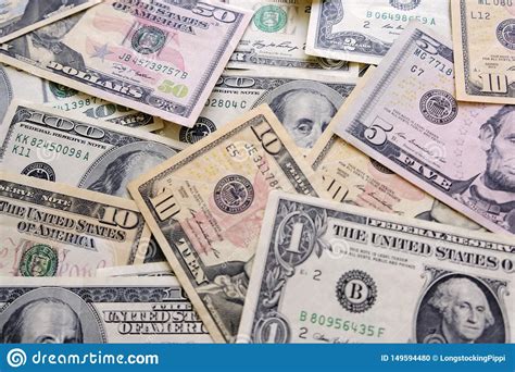 Old And New American Dollars Background Stock Photo Image Of American