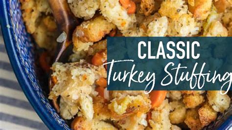 Classic Turkey Stuffing Recipe Youtube