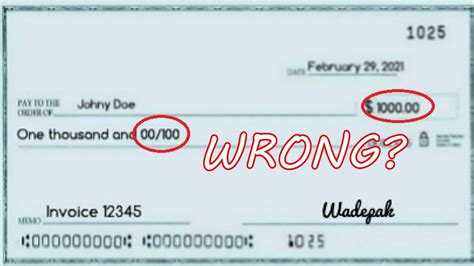 How To Write A Check For 1000 Fill Out A Thousand Dollar Check