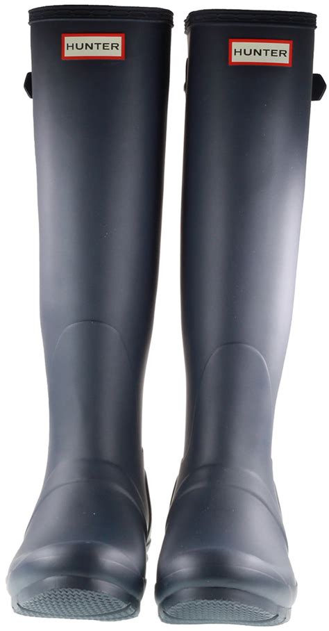 Hunter Wellies Womens Original Back Adjustable Navy Landau Landau Store