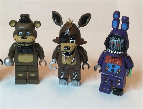 Five Nights At Freddys Fnaf Custom Lego Minifigures Mini Etsy