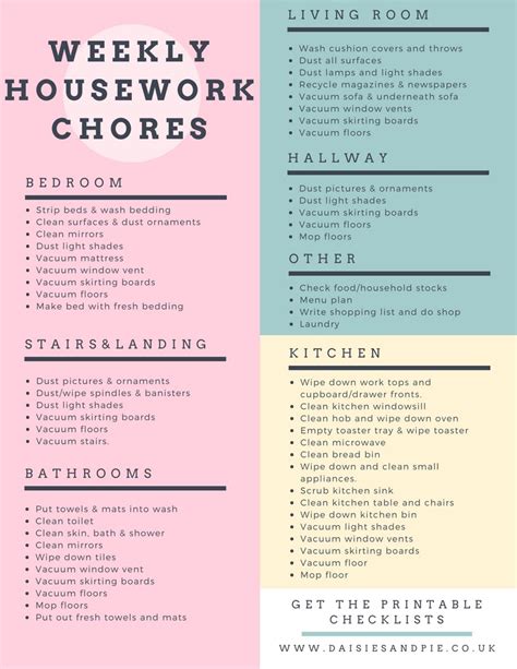 Design 35 Of Bedroom Chore List A Rollercoasteride