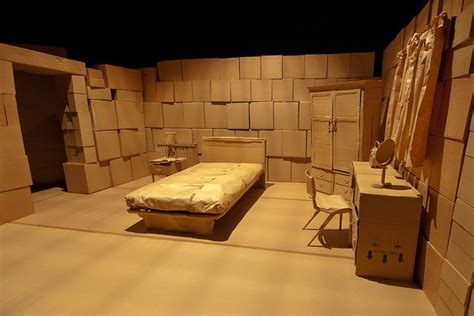 We'll show you how to create a stylish and tranquil environment where sweet dreams abound. Cardboard Set - Bedroom | Set design theatre, Stage set ...