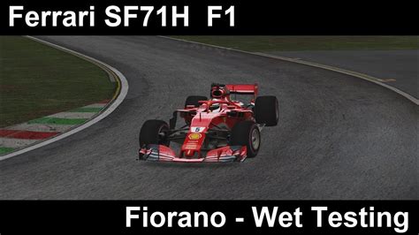 Assetto Corsa Acr Ferrari Sf H Fiorano Testing Slicks Wet Youtube