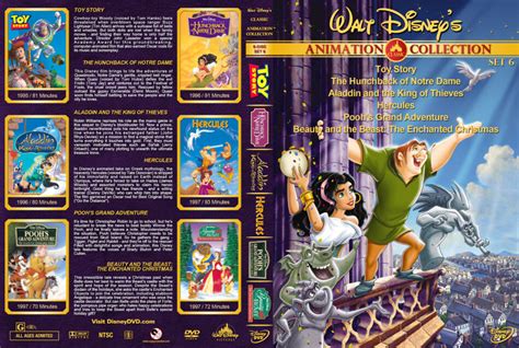 Walt Disney S Classic Animation Set 6 Dvd Cover 1995 1997 R1 Custom