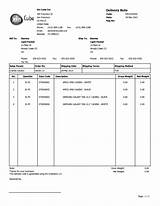 Online Delivery Note Template