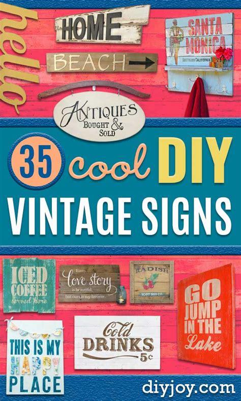 Check spelling or type a new query. 35 Cool DIY Vintage Signs That Will Add Instant Charm to ...