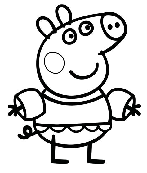 It is designed for preschool children. Peppa Pig coloring pages