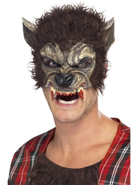 Werewolf Halloween Mask Big Bad Wolf Adult Full Head Wolf Mask Costume