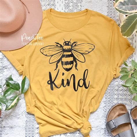 Bee Kind Shirt Bee T Shirt Womens Bee Tee Etsy