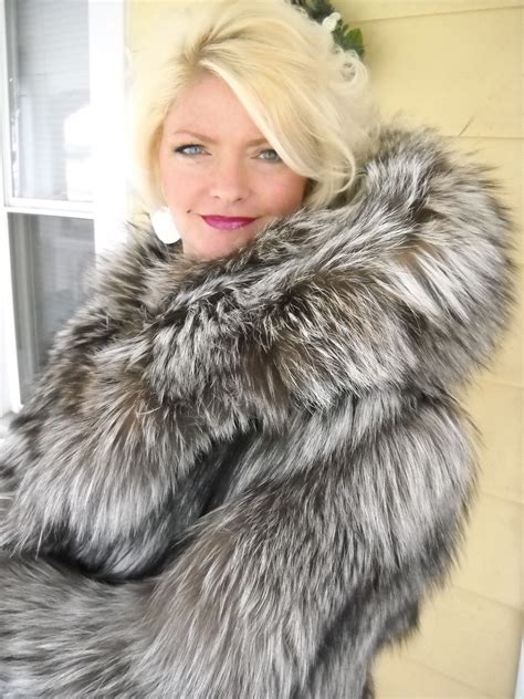 soft silver fox fabulous furs fox fur coat silver fox fur fashion girls best friend neck