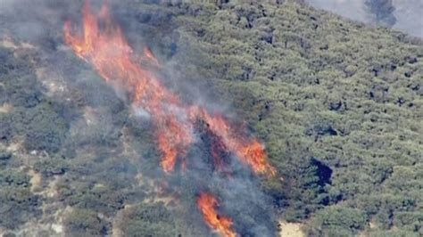 California Wildfires Aerial Footage Of Wildfires Raging In Southern