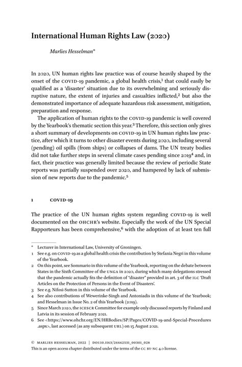 Pdf International Human Rights Law 2020