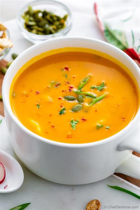 Thai Butternut Squash Soup With Coconut Milk Creamy Spicy Recipe