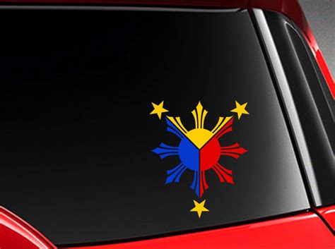Filipino Vinyl Car Decal Sticker 5 H W Philippine Etsy
