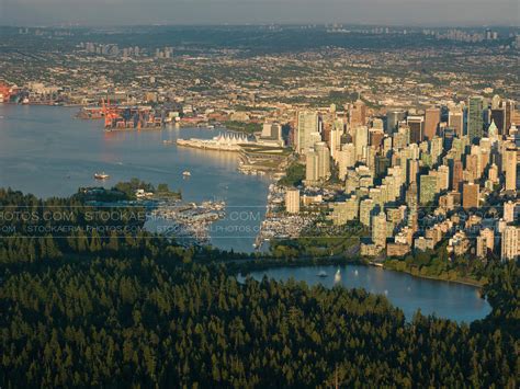 Aerial Photo Vancouver City Skyline