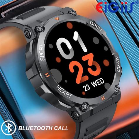 Eigiis Military Smart Watch For Men Answer Make Call 1 39 360 360 Hd Screen Bluetooth Outdoor