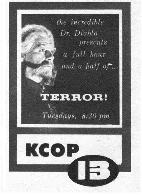 Dr Diablo 1957 Kcop 13 Los Angeles Horror Show Retro Horror Bad Jokes