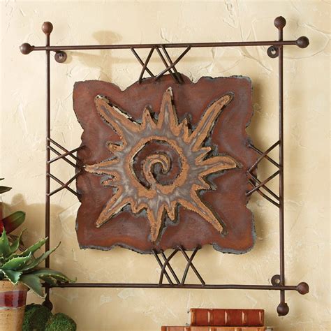 Inspirational positive affirmations and motivational sayings can provide many people with the confidence and mental stimulation to help them attain their goals. Rustic Metal Wall Art: Large Sun Rawhide Metal Wall Art