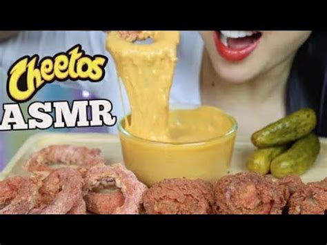 SAS ASMR BITE ONLY Eating Cheetos Chicken Onion Rings With Cheese