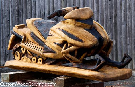 Snowmobile Carving Custom Sculpture And Sign Company
