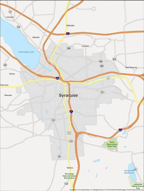 Map Of Syracuse New York Gis Geography