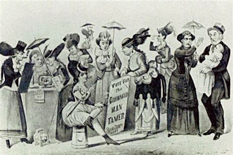 The Age Of Brass Or The Triumph Of Womens Rights Currier And Ives