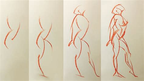 Beginner Gesture Drawing Of How To Draw Figures With Movement