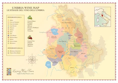 Umbria Wine Region Map » CellarTours